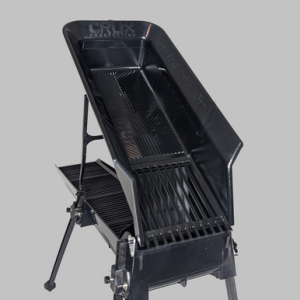 Close-up of the Black Gold Trek Pro Gen 5 hopper and classifier screen