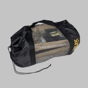 Gold Trek Pro Gen 5 Desert Tan packed inside its Crux Prospecting mesh carry bag