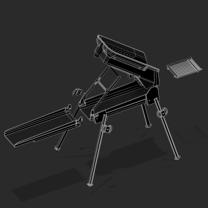 Exploded view 3d render of Gold Trek Highbanker main replacement parts.